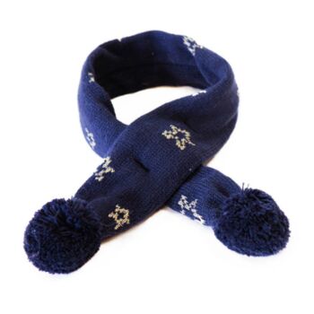 Gold Star Knitted Dog Scarf, 3 of 5
