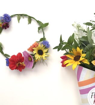 Flower Party, Floral Crowns And Bouquets Kit, 2 of 7