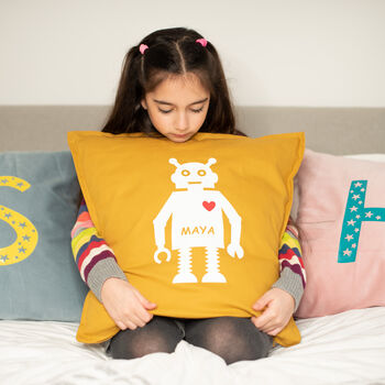 Personalised Robot Cushion Cover, 3 of 3