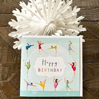 Ice Skating Birthday Card, 3 of 5