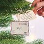 Personalised Love Letter Hanging Christmas Decoration, thumbnail 1 of 3