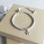 Sterling Silver Ball Slider Bracelet With Dinky Star, thumbnail 1 of 4