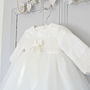 Personalised Lisa Long Sleeved Christening Gown, thumbnail 1 of 12