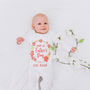 Personalised First Father's Day Floral Babygrow, thumbnail 4 of 11