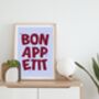 Bon Appetit Home/Kitchen Print, thumbnail 4 of 4