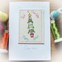 Personalised, Embroidered Christmas Tree Card, thumbnail 1 of 10