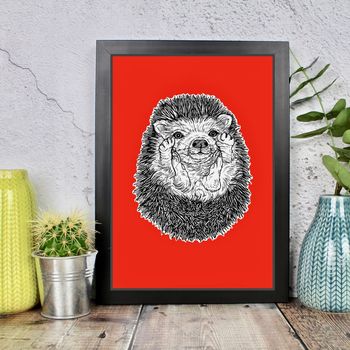 Personalised Hedgehog Print, 9 of 10