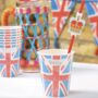 Union Jack Paper Cups With Royal Straws, thumbnail 1 of 2