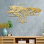 Modern African Savannah Wooden Tree Wall Art Decor, thumbnail 7 of 9