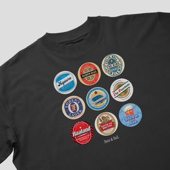 Man City Beer Mats Oversized T Shirt, 6 of 10