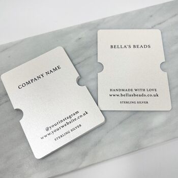 Custom Branded Jewellery Display Cards Company Branding, 2 of 6