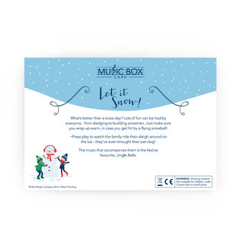 Let It Snow Music Box Card, 3 of 5