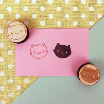 Kawaii Cats Polymer Stamp Set, 2 of 8