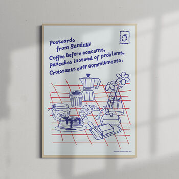 Postcards From Sunday Matte Art Print, 4 of 6