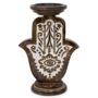 Hamsa Wooden Candle Holder, thumbnail 3 of 6