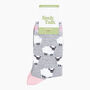 Sheep Bamboo Socks In Grey Marl, thumbnail 4 of 4