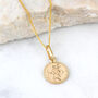 Tiny 9ct Gold St Christopher And Chain, thumbnail 1 of 4
