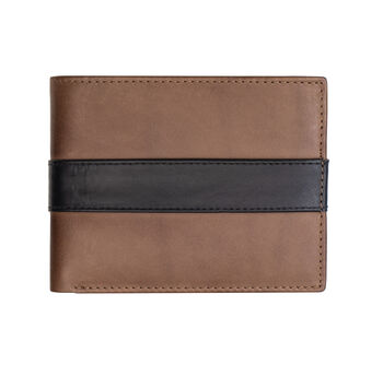 Personalised Brown English Leather Card Holder Wallet, 3 of 10