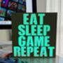 Eat Sleep Light Box, thumbnail 1 of 4