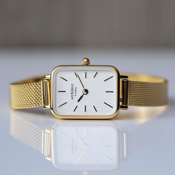 Ladies Personalised Gold Watch – Architēct Lille, 2 of 6