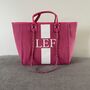 Personalised Stripe Style Chain Large Initial Tote Bags, thumbnail 3 of 8