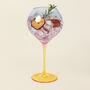 G Decor Set Of Four Gin Glasses With A Rainbow Hue, thumbnail 3 of 4
