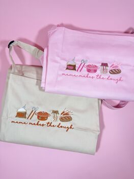Mama Who Makes The Dough Embroidered Apron, 2 of 7