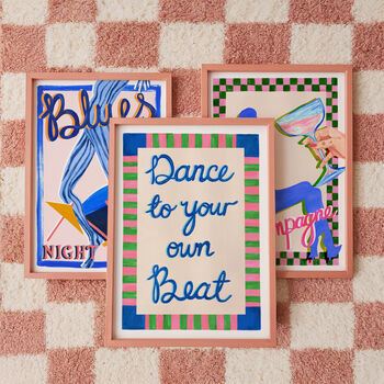 Dance To Your Own Beat Music Art Print, 3 of 12