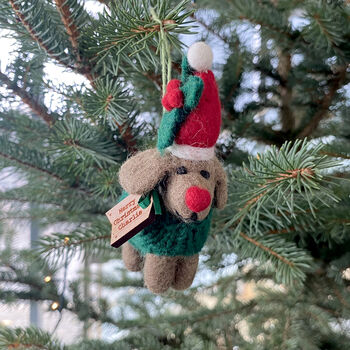 Personalised Dachshund Christmas Tree Decoration, 2 of 2