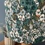 Ennerdale Teal Floral Drum Lampshades, thumbnail 2 of 9