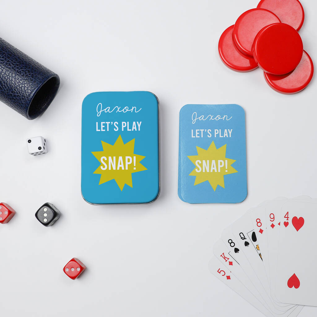 Personalised Snap Playing Cards By Proper Goose