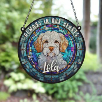 Clumber Spaniel Memorial Suncatcher, 6 of 6