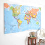 Giant Canvas World Map, thumbnail 4 of 7