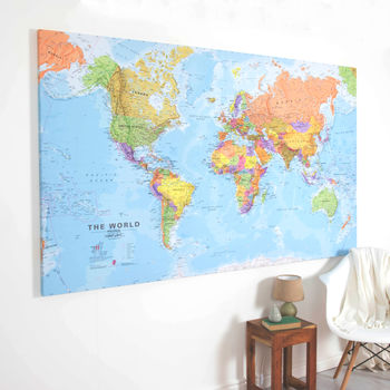 Giant Canvas World Map, 4 of 7