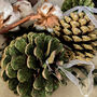 Christmas Ornament Glitter Pine Cone Gift Box, thumbnail 2 of 6