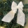 Personalised Christmas Tree Decoration Bow, thumbnail 1 of 4