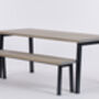 Holme Industrial Dining Table And Bench, thumbnail 5 of 9