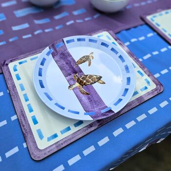 Turtle Stripe China Plate, 4 of 7