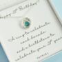 21st Birthday Necklace With Birthstone, thumbnail 2 of 4
