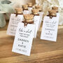 Take A Shot They've Tied The Knot Wedding Favours Personalised Shot Bottle, thumbnail 4 of 9