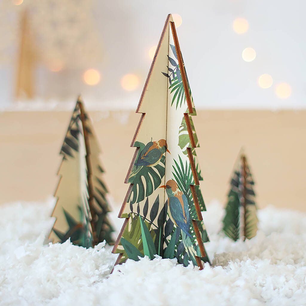 Christmas Tree Set, Palm Design, 1 of 8