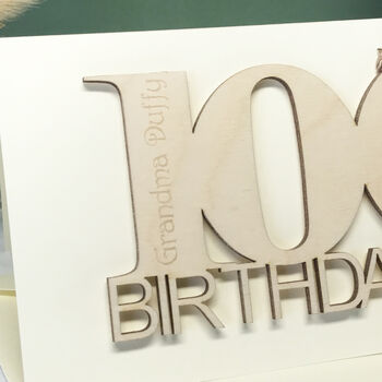 Personalised 100th Birthday Card, 6 of 10