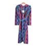 Women's Hooded Cotton Dressing Gown Multicolour, thumbnail 1 of 4