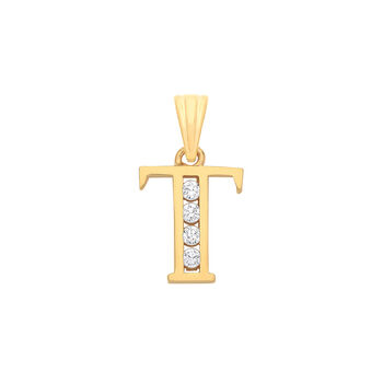 Luminous Script 9 K Solid Gold Pendant, 6 of 12