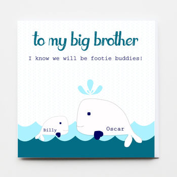 Big Sister / Big Brother Baby Greeting Card, 2 of 4