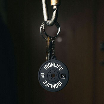 Gym Gift For Him Or Her Weight Plate Keyring, 3 of 4