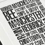Made In Manchester Print, thumbnail 3 of 3