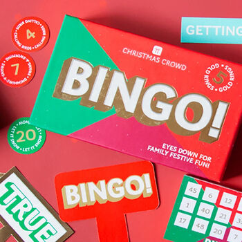 Christmas Crowd Bingo Stocking Filler Secret Santa Game, 4 of 4