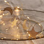 Filigree Gold Moon And Star LED Ramadan Fairy Lights, thumbnail 1 of 2