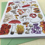 Mushrooms Of Britain Art Blank Greeting Card, thumbnail 8 of 11
